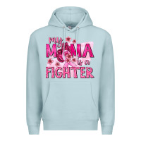 Blue Mist My Mama Is a Fighter with Ribbon Premium Hoodie - texasbilliewilder
