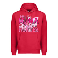 Cardinal My Mama Is a Fighter with Ribbon Premium Hoodie - texasbilliewilder