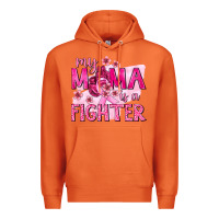 Carrot My Mama Is a Fighter with Ribbon Premium Hoodie - texasbilliewilder