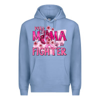 Colony Blue My Mama Is a Fighter with Ribbon Premium Hoodie - texasbilliewilder