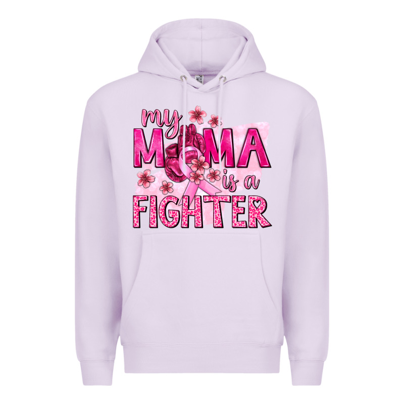 My Mama Is A Fighter With Ribbon Premium Hoodie by texasbilliewilder | Teevron