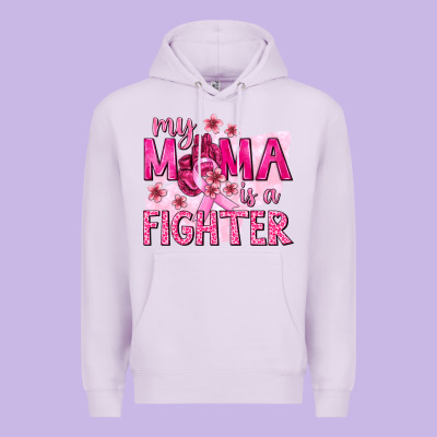 My Mama Is A Fighter With Ribbon Premium Hoodie Designed By Texasbilliewilder