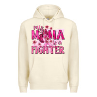 Sandshell My Mama Is a Fighter with Ribbon Premium Hoodie - texasbilliewilder