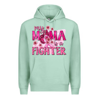 Seafoam My Mama Is a Fighter with Ribbon Premium Hoodie - texasbilliewilder