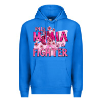 True Royal My Mama Is a Fighter with Ribbon Premium Hoodie - texasbilliewilder