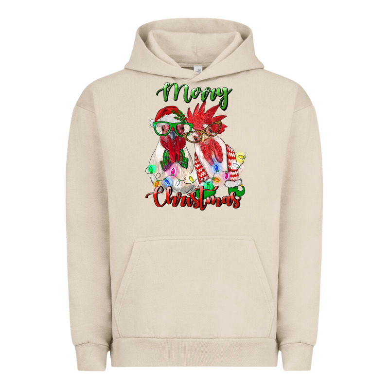 Christmas Roosters Urban Hoodie by RanaPortraitStore | Teevron