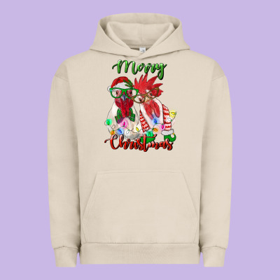 Christmas Roosters Urban Hoodie Designed By Ranaportraitstore