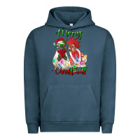 Pigment Midnight Navy christmas roosters Urban Hoodie - RanaPortraitStore
