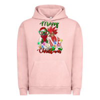 Pigment Salmon christmas roosters Urban Hoodie - RanaPortraitStore