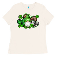 Bone st patricks day gnome with western hearts Ladies Tee - Artiststas