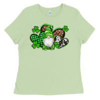 Matcha st patricks day gnome with western hearts Ladies Tee - Artiststas