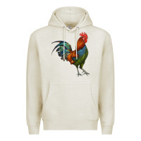Oatmeal Heather rooster Premium Hoodie - RanaPortraitStore