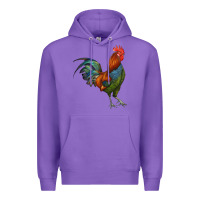 Purple rooster Premium Hoodie - RanaPortraitStore