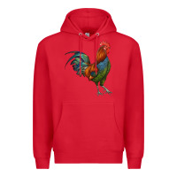 Red rooster Premium Hoodie - RanaPortraitStore