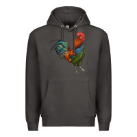 Smoke rooster Premium Hoodie - RanaPortraitStore