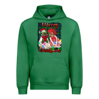 Emerald christmas roosters with background Urban Hoodie - RanaPortraitStore