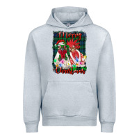 Heather Grey christmas roosters with background Urban Hoodie - RanaPortraitStore