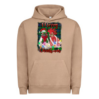 Pigment Burro christmas roosters with background Urban Hoodie - RanaPortraitStore