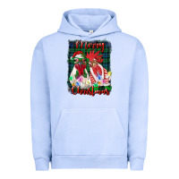 Pigment Grape Ice christmas roosters with background Urban Hoodie - RanaPortraitStore