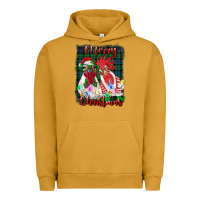 Pigment Peanut Butter christmas roosters with background Urban Hoodie - RanaPortraitStore