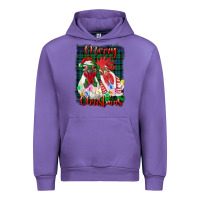 Tulip christmas roosters with background Urban Hoodie - RanaPortraitStore