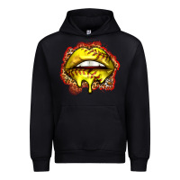 Black softball lips Urban Hoodie - Zillion Design Studio