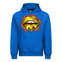 Cobalt softball lips Urban Hoodie - Zillion Design Studio