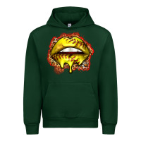 Forest Green softball lips Urban Hoodie - Zillion Design Studio