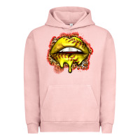 Pigment Salmon softball lips Urban Hoodie - Zillion Design Studio