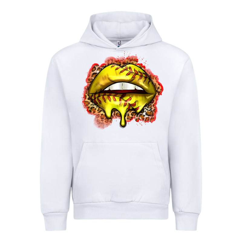 Softball Lips Urban Hoodie by Zillion Design Studio | Teevron