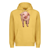 Antique Gold pig Premium Hoodie - RanaPortraitStore
