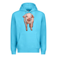 Ocean Blue pig Premium Hoodie - RanaPortraitStore