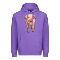 Purple pig Premium Hoodie - RanaPortraitStore