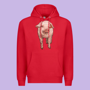 Pig Premium Hoodie Designed By Ranaportraitstore