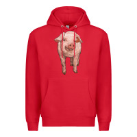 Red pig Premium Hoodie - RanaPortraitStore
