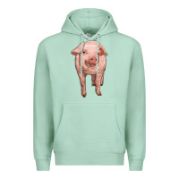 Seafoam pig Premium Hoodie - RanaPortraitStore