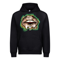 Black soccer lips Urban Hoodie - Zillion Design Studio