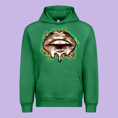 Soccer Lips Urban Hoodie Designed By Zillion Design Studio
