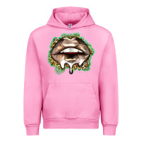 Fuchsia Pink soccer lips Urban Hoodie - Zillion Design Studio