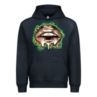 Navy soccer lips Urban Hoodie - Zillion Design Studio