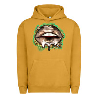 Pigment Peanut Butter soccer lips Urban Hoodie - Zillion Design Studio