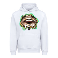 White soccer lips Urban Hoodie - Zillion Design Studio