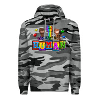 Slate Camo we are all human Premium Hoodie - Zillion Design Studio