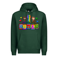 Sports Green we are all human Premium Hoodie - Zillion Design Studio