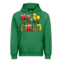 Emerald my heart is on that field softball Urban Hoodie - Zillion Design Studio