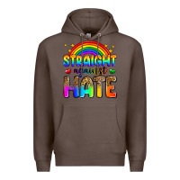 Coffee straight against hate Premium Hoodie - Zillion Design Studio