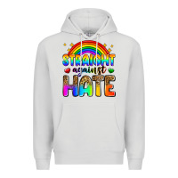 Dove Grey straight against hate Premium Hoodie - Zillion Design Studio
