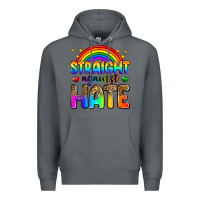 Rock straight against hate Premium Hoodie - Zillion Design Studio