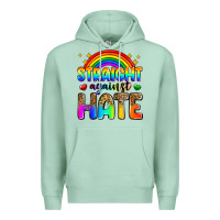 Seafoam straight against hate Premium Hoodie - Zillion Design Studio