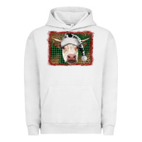 Pigment Lunar Rock christmas cow with background Urban Hoodie - RanaPortraitStore